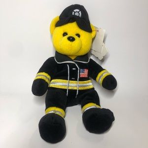 NWT Unity Team Beans American Bravery Fireman Bear